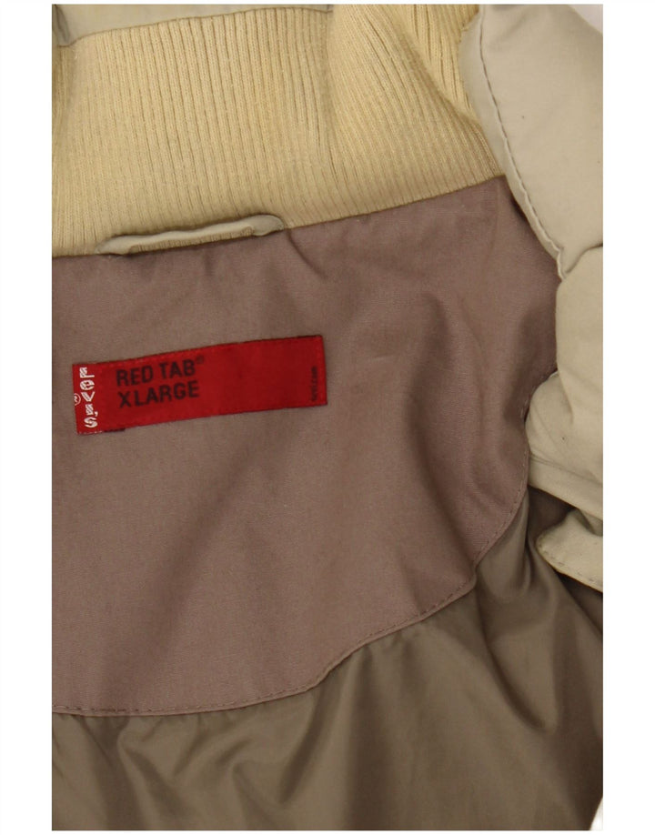 Levi's Polstret Herrejakke UK 42 XL Beige Bomuld