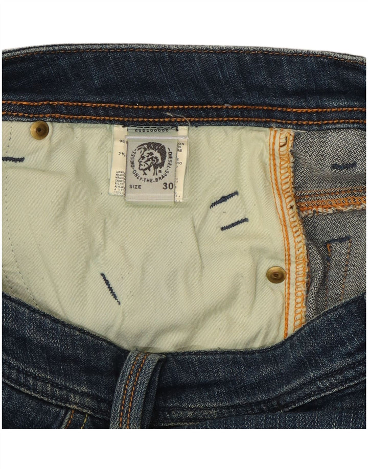 Diesel Straight Jeans til mænd W30 L33 Blå Bomuld