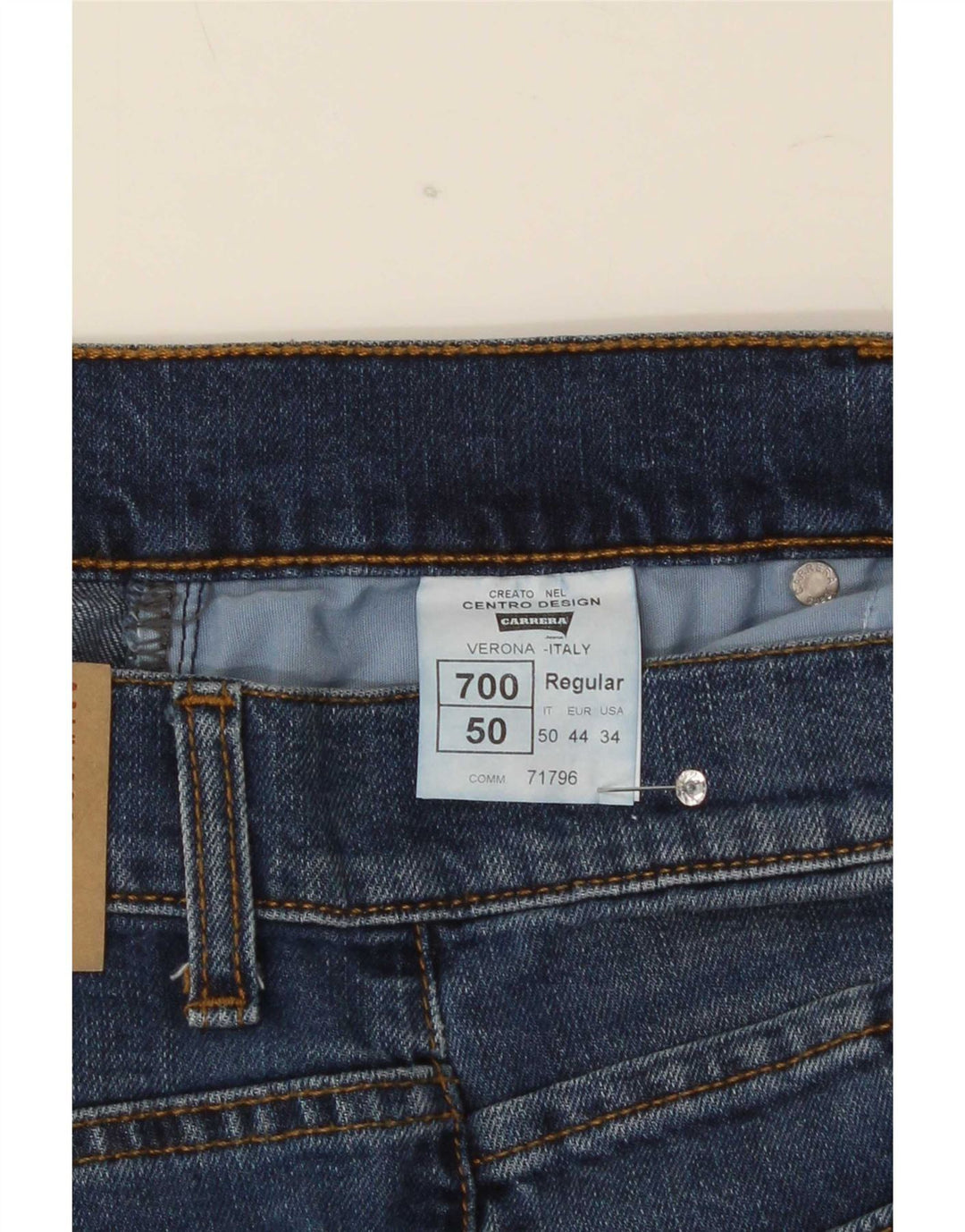 Carrera Herre 700 Straight Jeans W34 L30 Blå Bomuld
