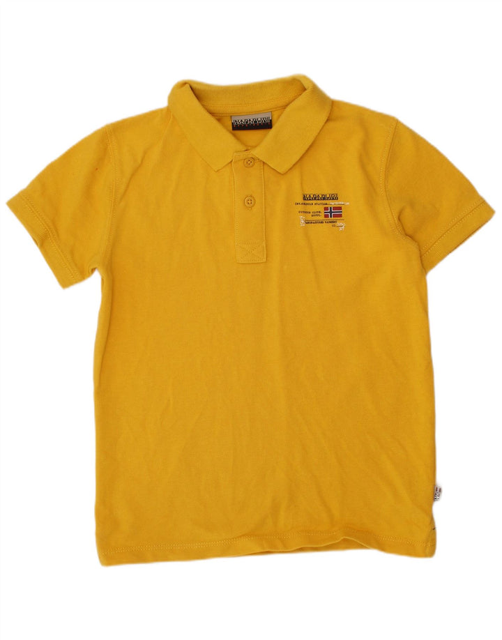 NAPAPIJRI drenge poloshirt 5-6 år gul