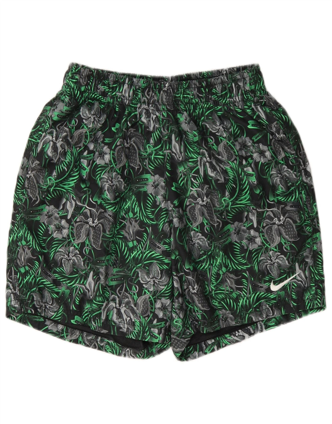 Nike Badeshorts til mænd Small Green Floral Polyester