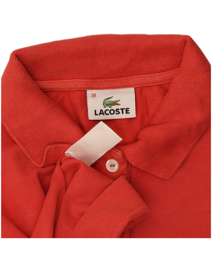 Lacoste Dame Polo Shirt Størrelse 38 Medium Rød Bomuld