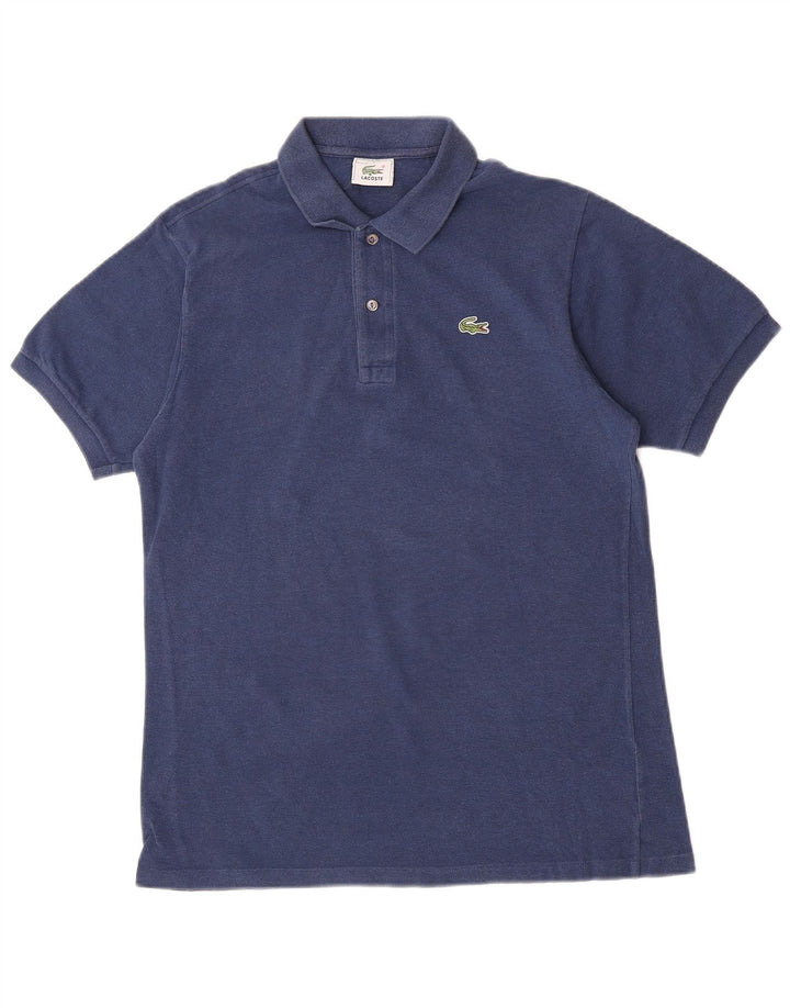 Lacoste herre poloshirt størrelse 4 Medium marineblå bomuld