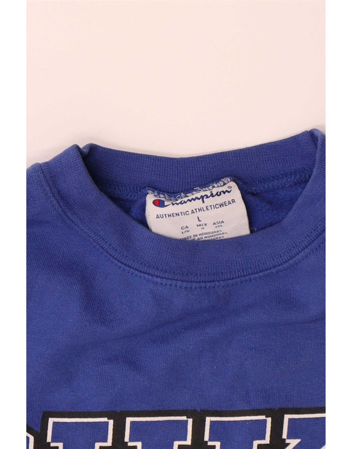 Champion Herre Duke Blue Devils Basketball Grafisk Sweatshirt Jumper Large
