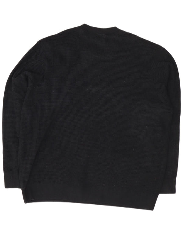 Marks & Spencer Herre sweater med rund hals 3XL sort bomuld