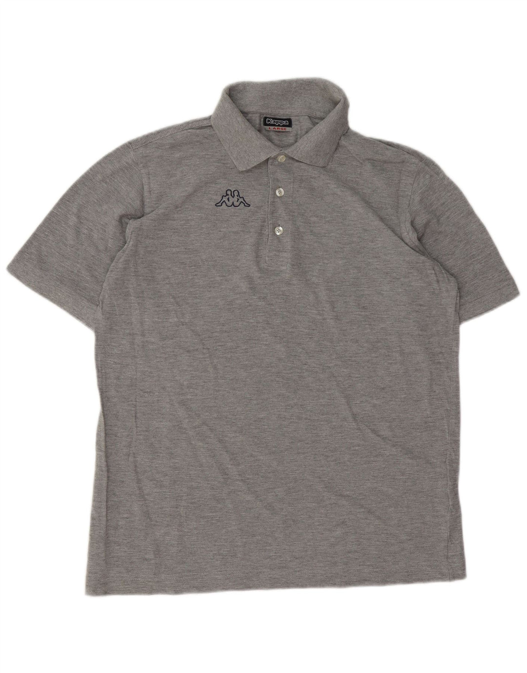 Kappa herre poloshirt, stor grå bomuld