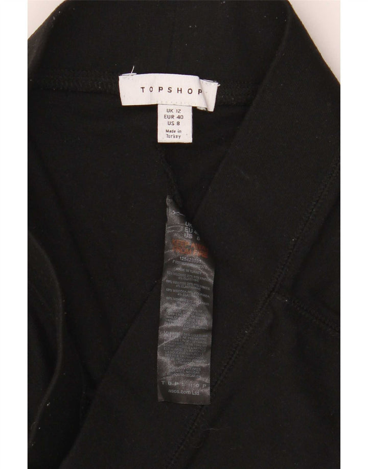 Topshop Dame Leggings UK 12 Medium Sort Viscose