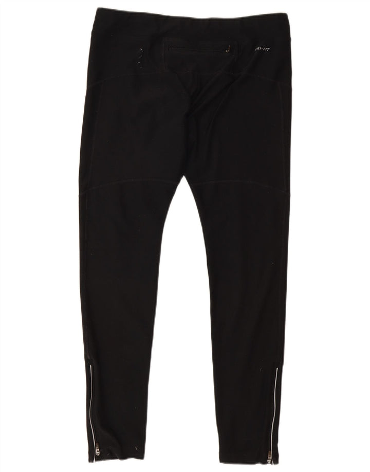 Nike Dame Dri Fit Leggings UK 16 Large Black Polyester