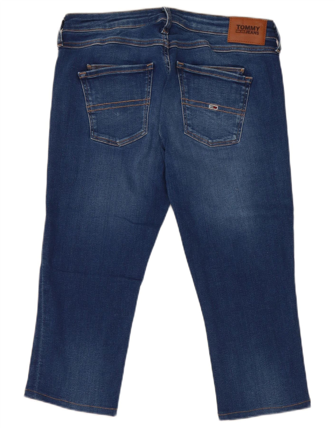 Tommy Hilfiger Dame Capri Jeans W30 L18 Blå Bomuld