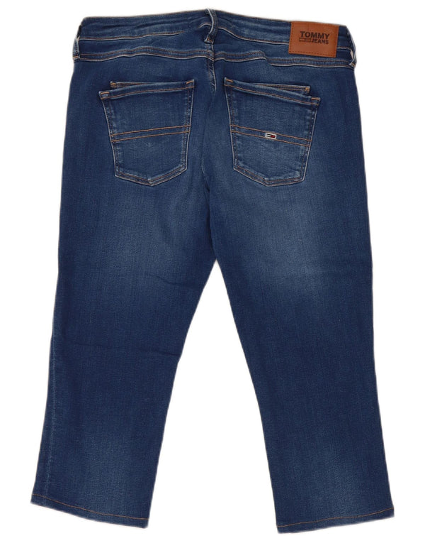 Tommy Hilfiger Dame Capri Jeans W30 L18 Blå Bomuld