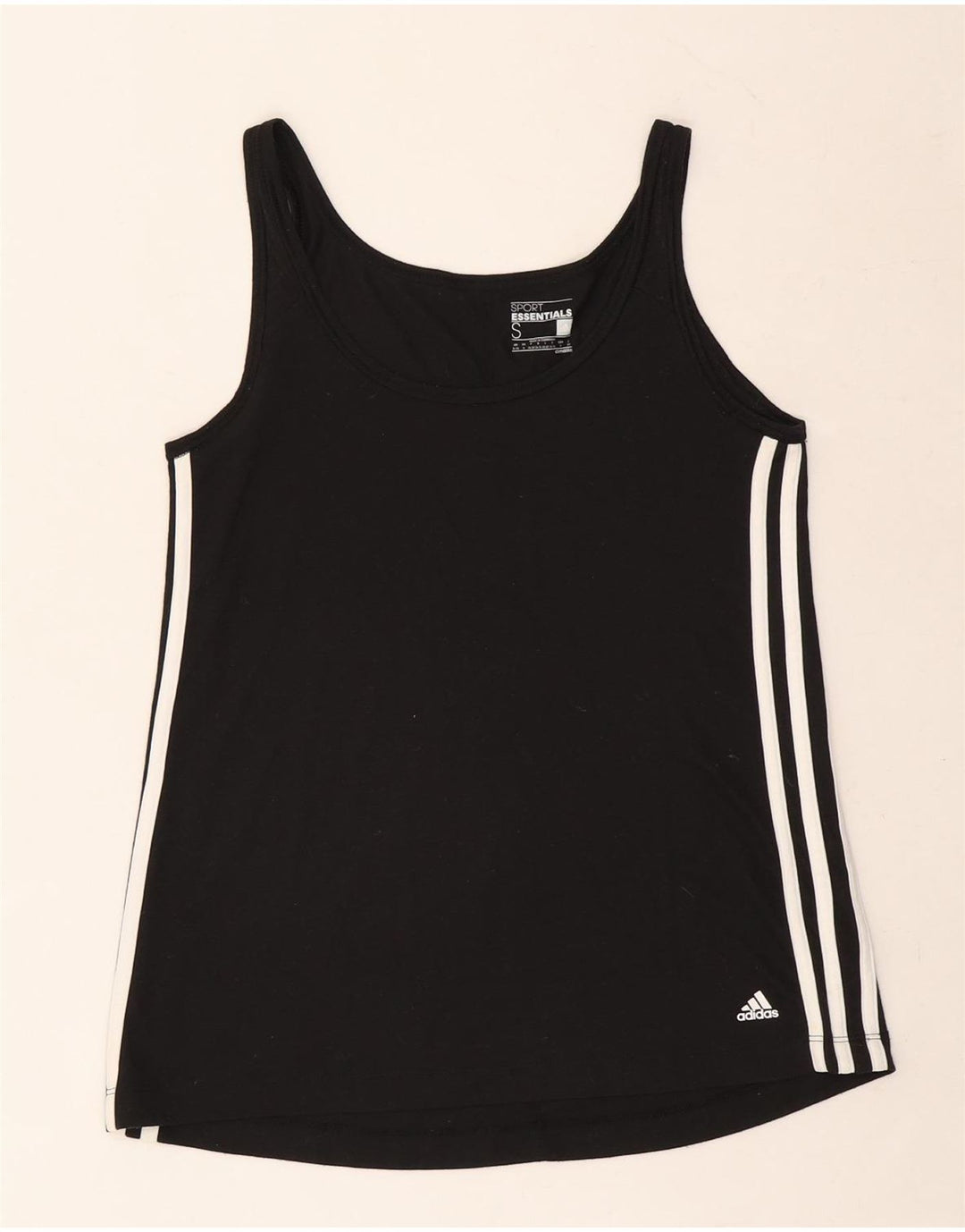 ADIDAS Dame Climalite Vest Top UK 8/10 Small Black