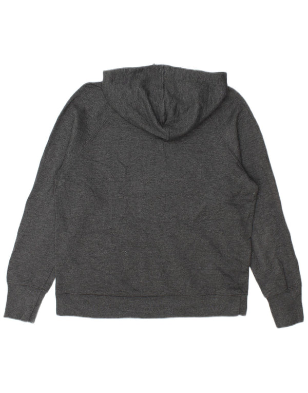 Champion Graphic Hoodie Jumper UK 14 Medium Grey Flecked