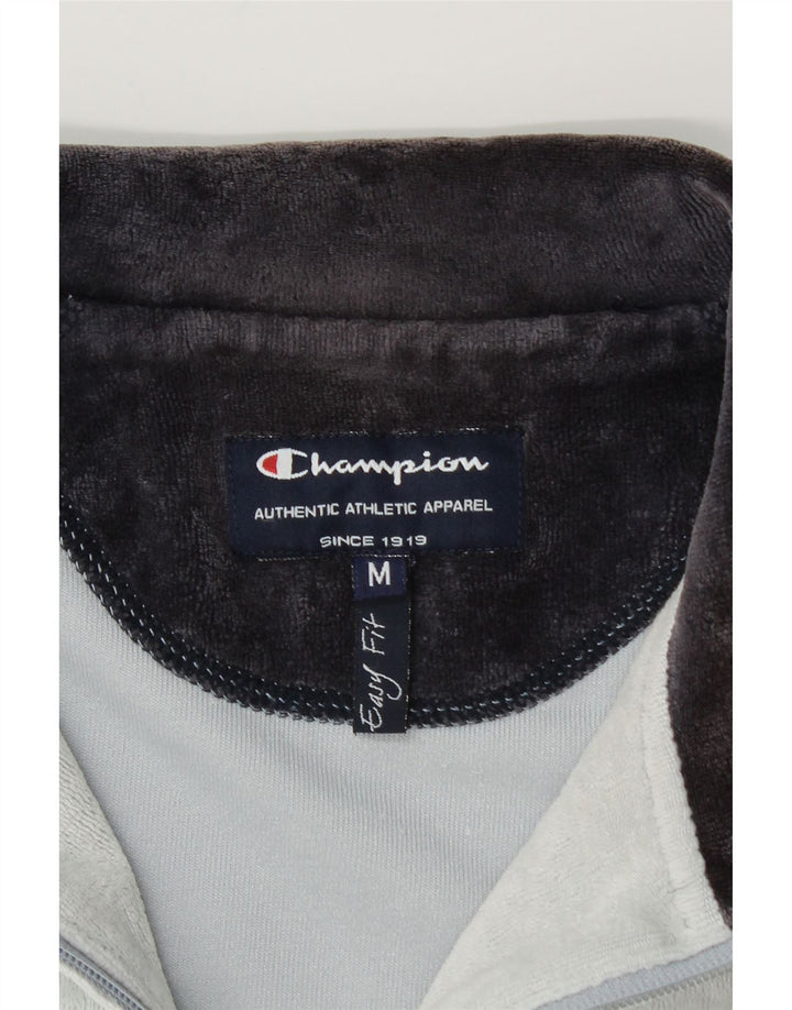 Champion kvinders velour træningsdragt topjakke UK 14 Medium Blue