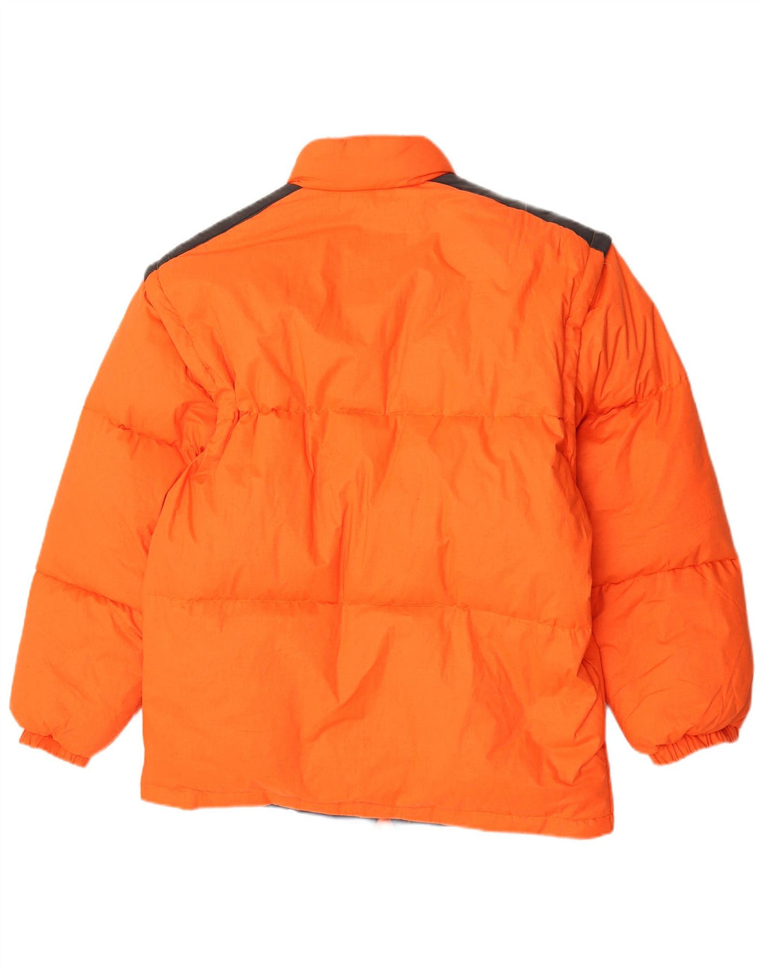 Vintage Skijakke med hætte til mænd IT 48 Medium Orange Polyester
