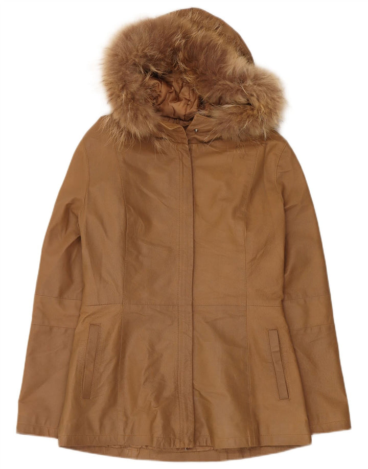 Conbipel Dame Free Heron Hooded Windbreaker Jacket IT 44 Medium Beige