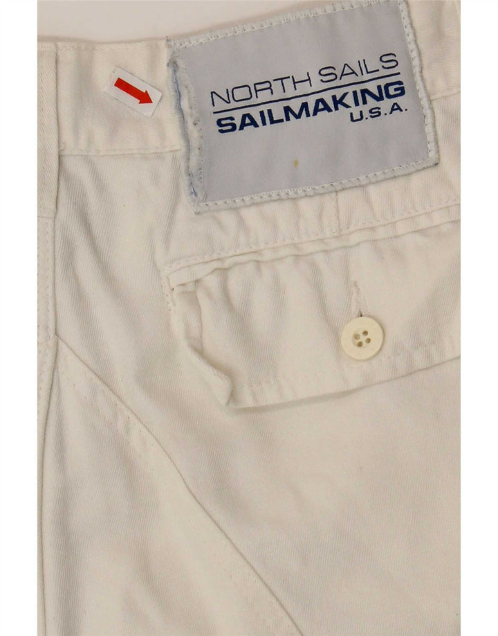 North Sails Herre Cargo Bermuda Shorts IT 46 Small W32 Hvid Bomuld