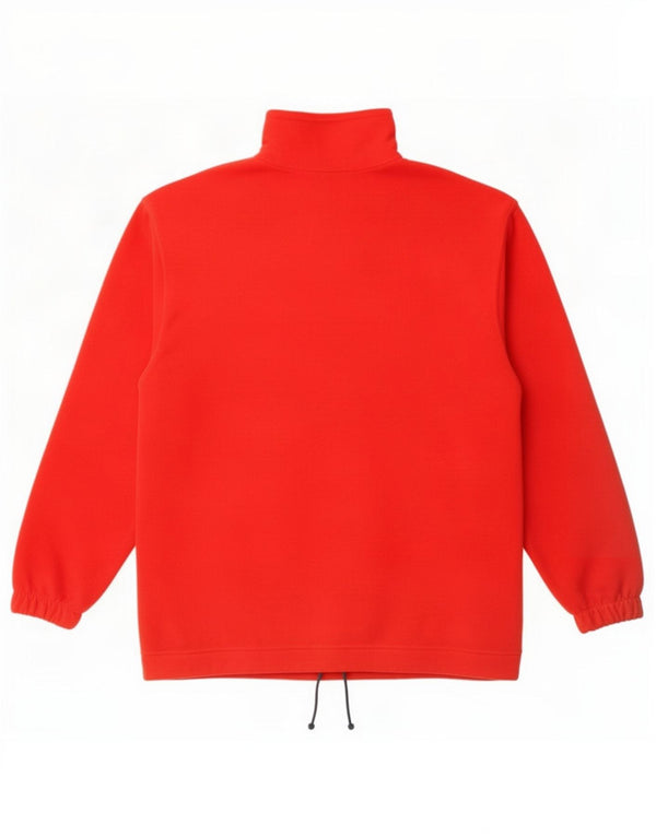 Ellesse Mens Zip Neck Fleece Jumper Medium Red