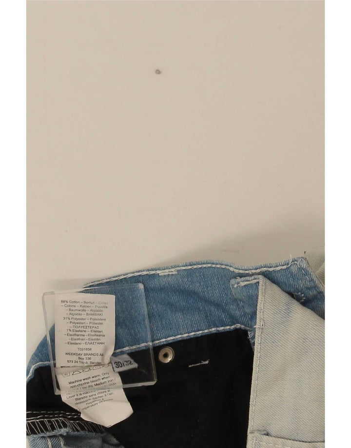 Billige Mandag Slim Jeans til mænd W30 L32 Hvid Bomuld