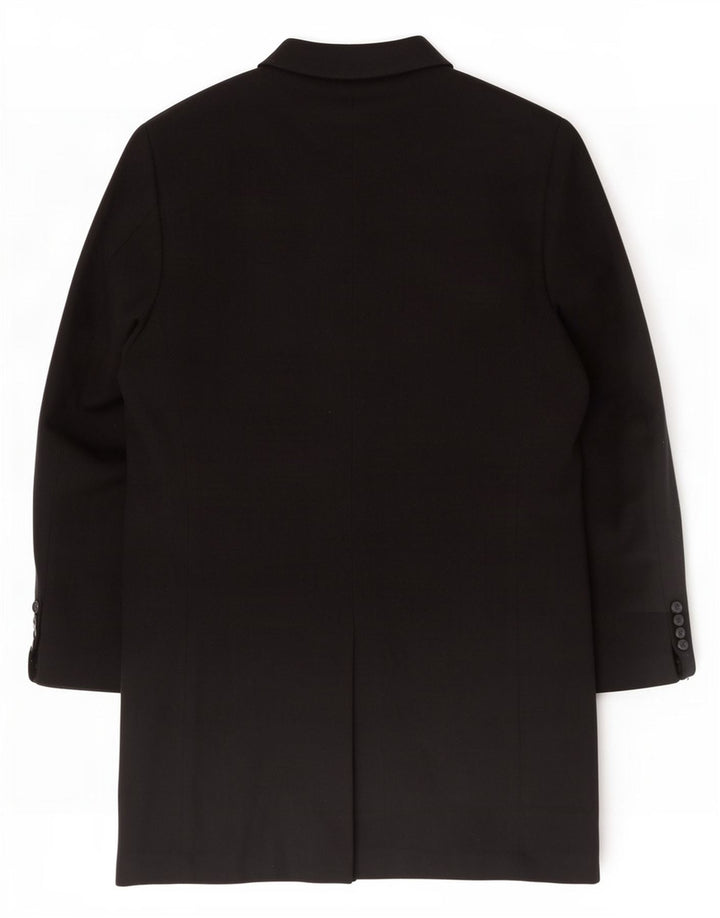 Pierre Cardin Herre Overfrakke IT 54 2XL Sort Uld