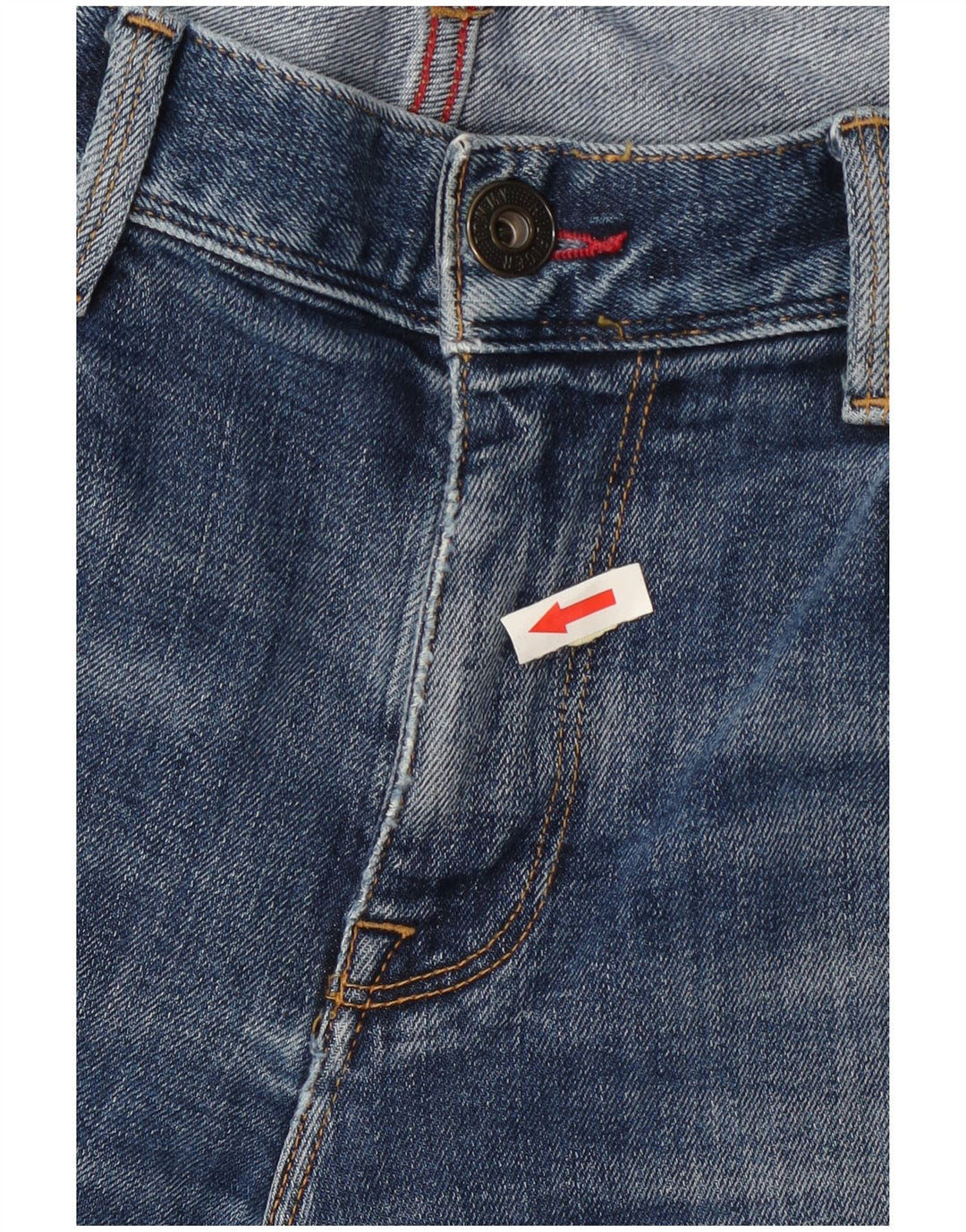 Tommy Hilfiger Herre Slim Jeans W36 L30 Blå Bomuld