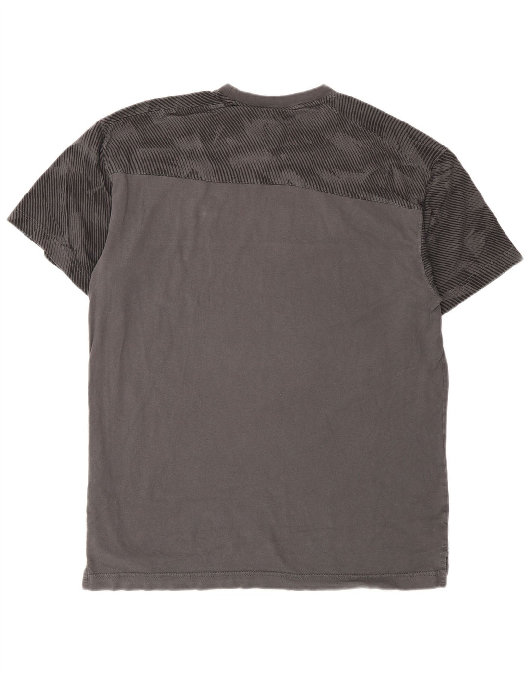 Puma Herre T-Shirt Top Stor Grå Geometrisk Bomuld