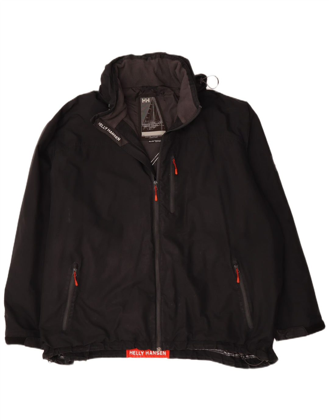 Helly Hansen Herre Grafisk Windbreaker Jacket UK 46 3XL Sort Polyester