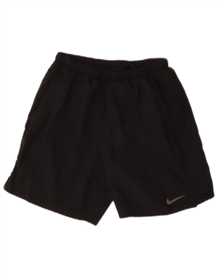 NIKE Dame Dri Fit Sportshorts UK 8 Small Black Polyester