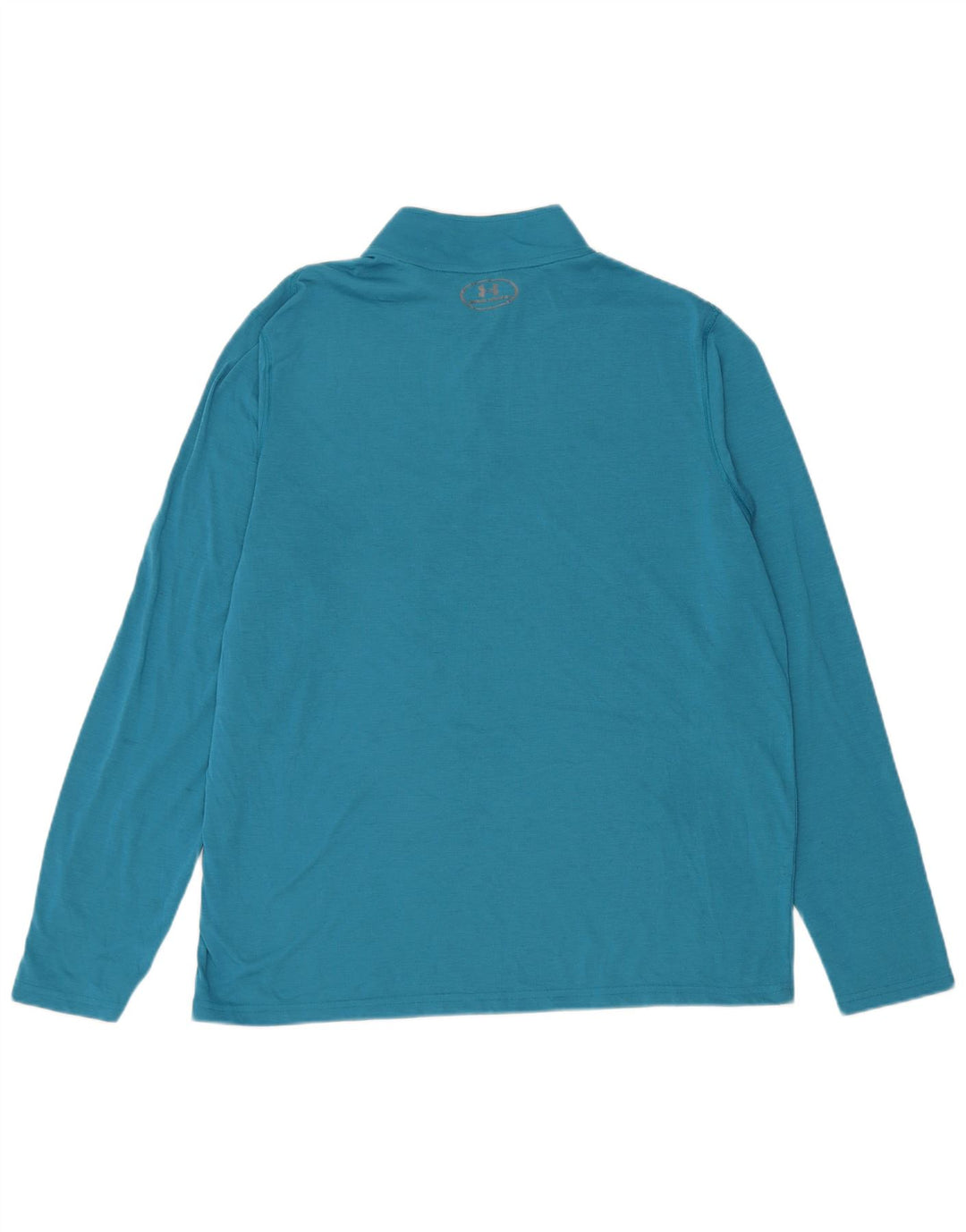 Under Armour Herre Heat Gear Zip Neck Pullover Træningsdragt Top Stor Blå