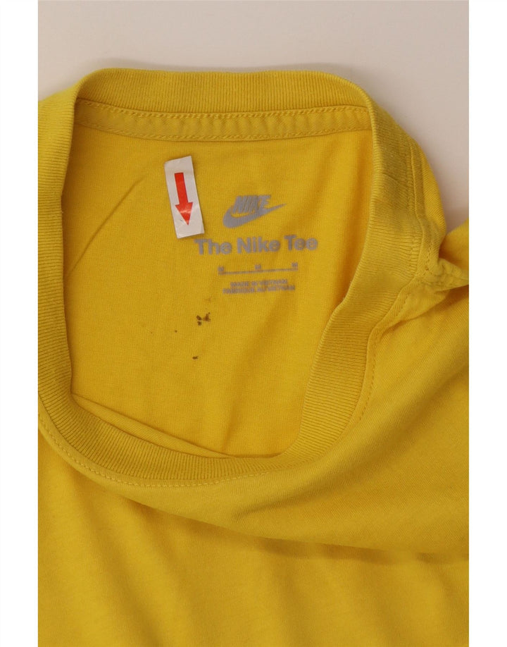 Nike Herre T-shirt Top Medium Gul Bomuld
