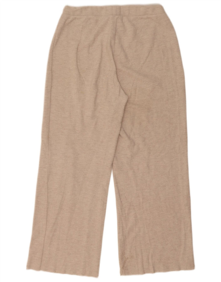 Zara Træningsdragtsbukser til kvinder UK 14 Large Beige Polyester