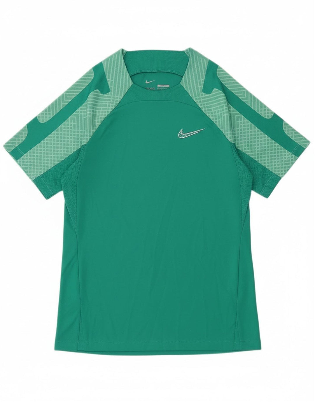 Nike Herre Dri Fit Slim Fit T-shirt Top Lille grøn polyester