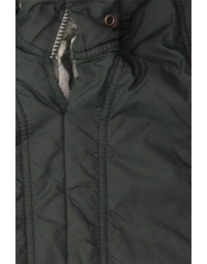 Zara Polstret Herrejakke UK 40 Stor Grøn Nylon