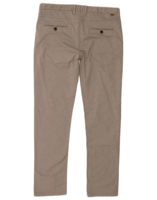 Zara Herre Lige Chinobukser EU 44 Large W34 L31 Grå
