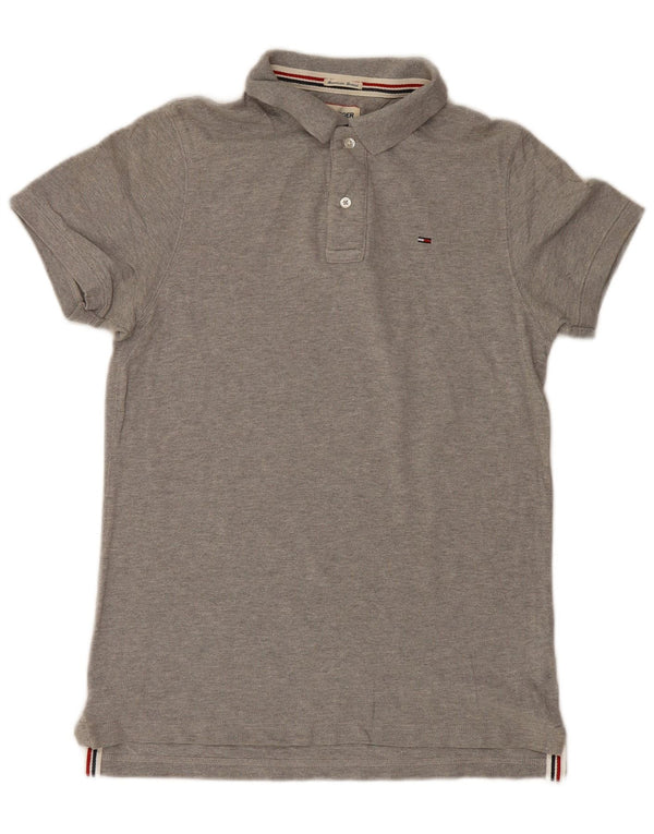 Tommy Hilfiger herre poloshirt mellemgrå bomuld