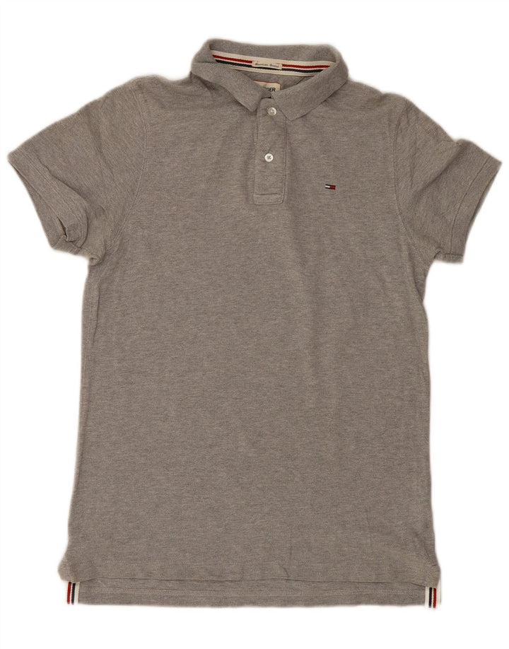 Tommy Hilfiger herre poloshirt mellemgrå bomuld
