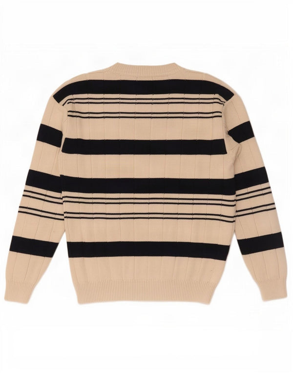 Marina Yachting Herre Crew Neck Jumper Sweater Medium Beige Stribet