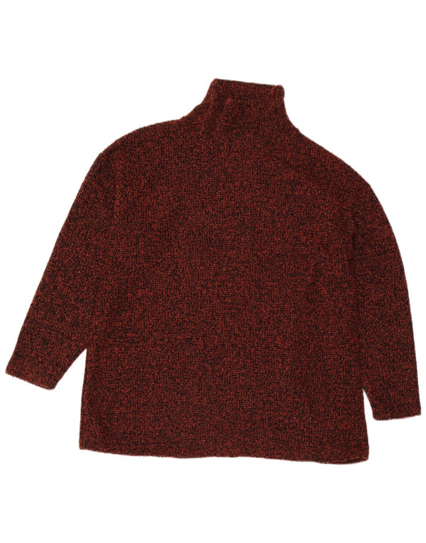 Marks & Spencer Dame Turtle Neck Sweater UK 18 XL Brun Flecked
