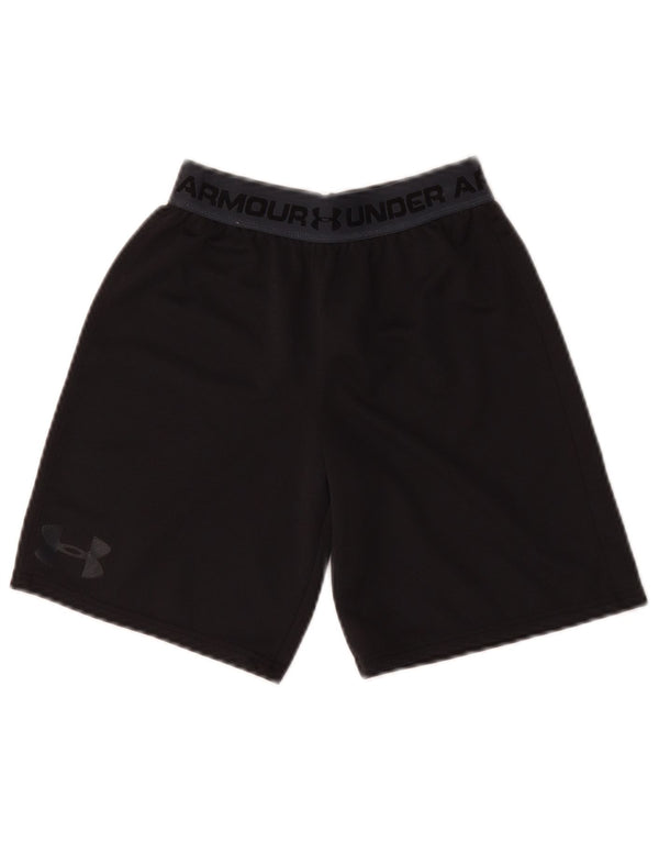 Under Armour Boys Heat Gear Grafiske sportsshorts 7-8 år Small Black