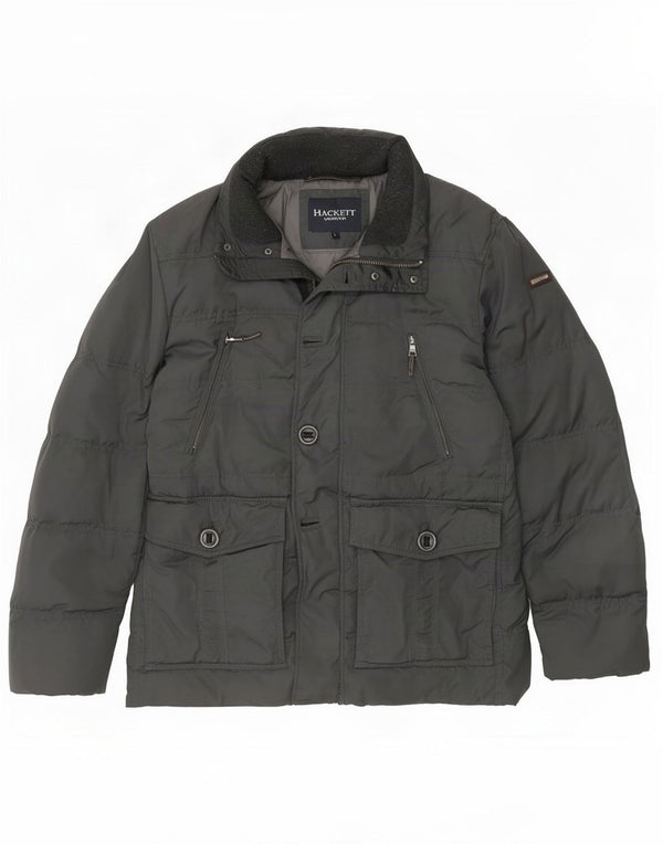 Hackett Herre polstret jakke UK 40 Large Grå Polyester