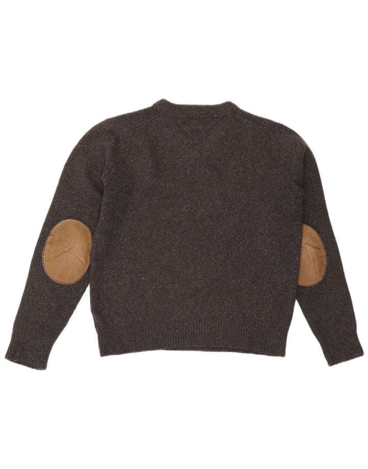 Tommy Hilfiger Herre V-hals sweater Medium Grey Flecked Wool