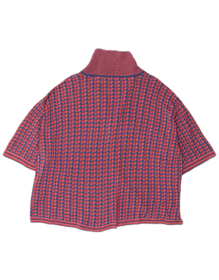 Zara kortærmet cardigantrøje til kvinder UK 14 Medium Flerfarvet