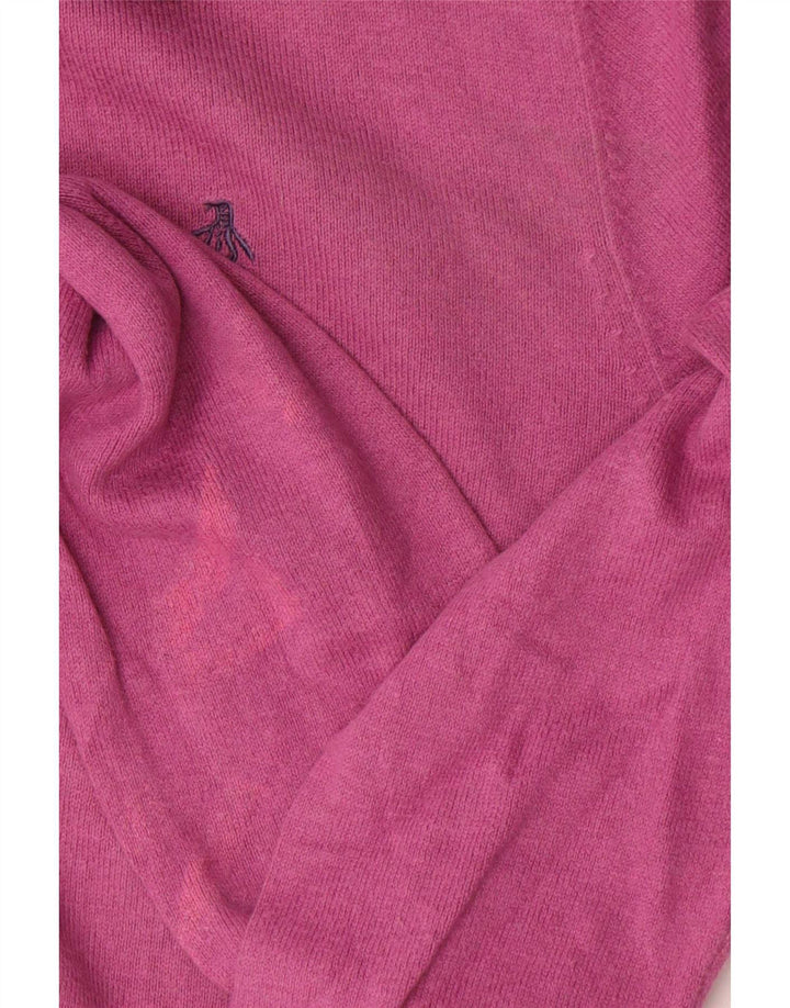 Penguin sweater med rund hals til mænd Medium Pink Bomuld