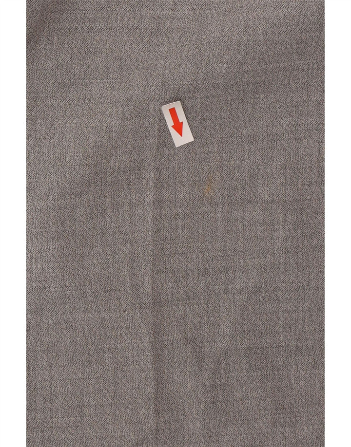 Zara Herre Slim Suit Bukser EU 46 XL W36 L33 Grå Polyester