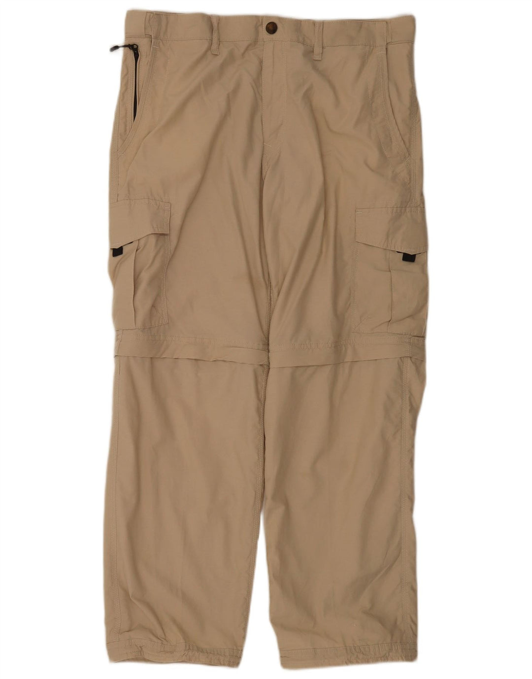 Marks & Spencer Herre Regular Fit Cargo Bukser W34 L29 Beige Bomuld