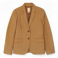 J. Crew Dame 2-knaps blazerjakke US 10 Stor brun uld