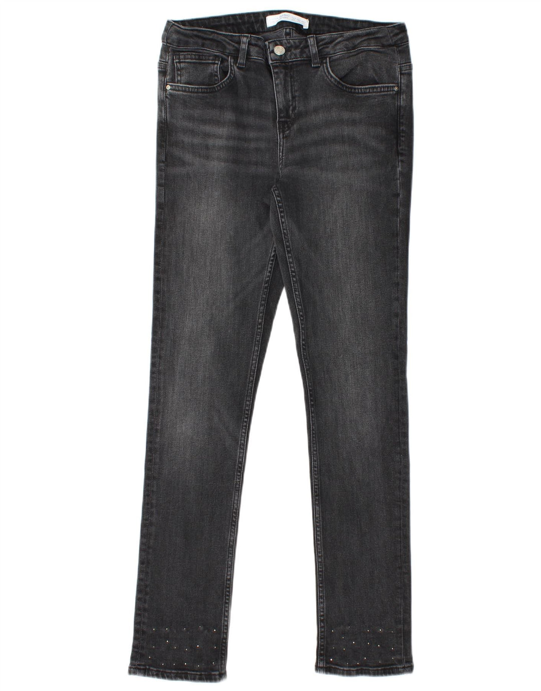 Zara Dame Slim Jeans EU 40 Medium W30 L30 Grå