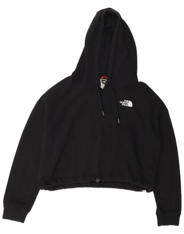 The North Face Dame Crop Grafisk Hoodie Jumper UK 18 XL Sort