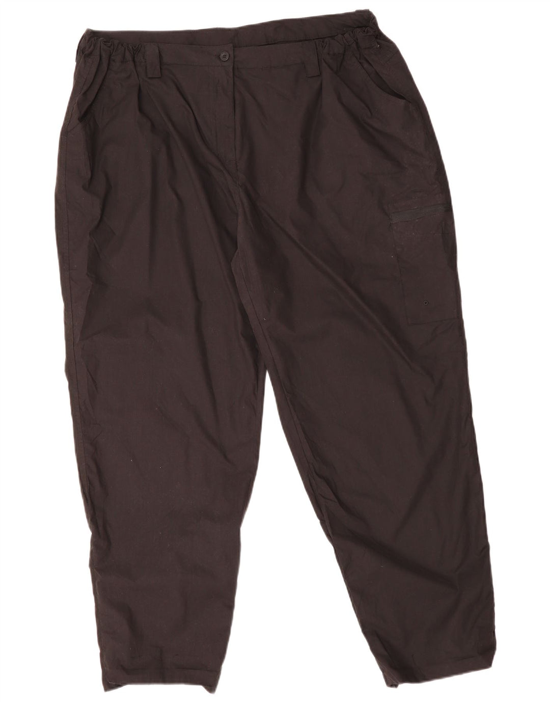 MOUNTAIN WAREHOUSE Womens Tapered Cargo Trousers UK 22 3XL W42 L28 Sort