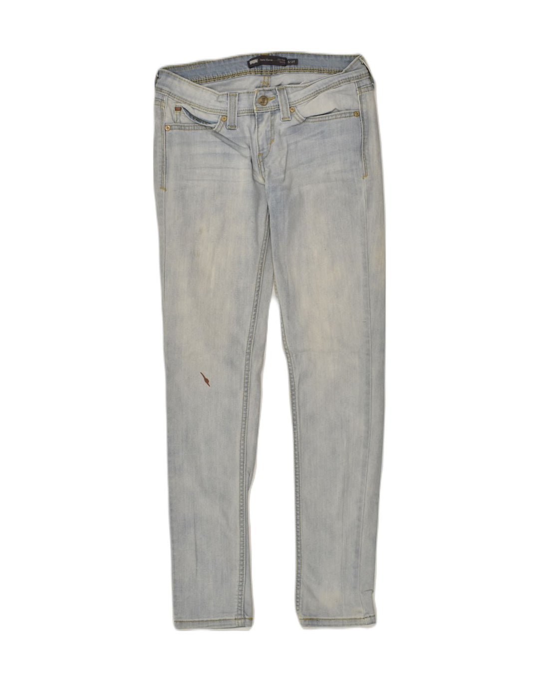 LEVI'S Womens Skinny Jeans W27 L30 Blue Cotton | Vintage Levi's | Thrift | Second-Hand Levi's | Used Clothing | Messina Hembry 