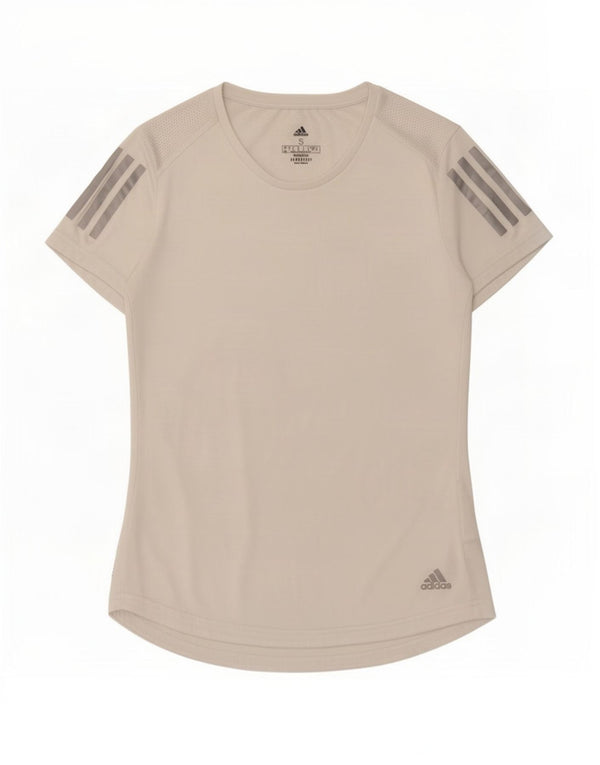 Adidas Aeroready T-Shirt Top UK 8/10 Small White Polyester